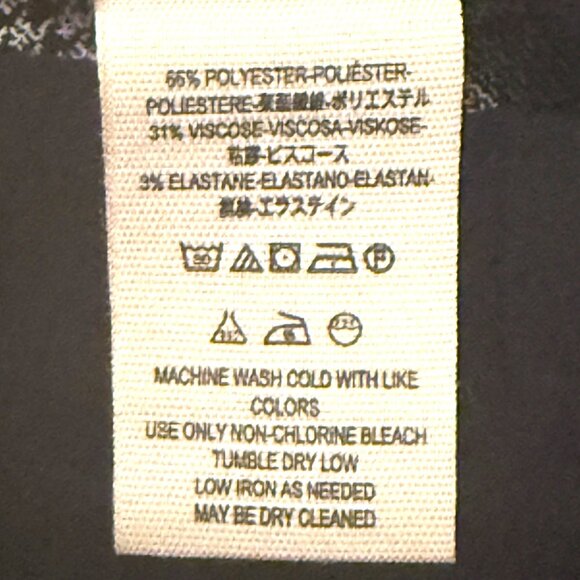 Free People Plaid Pants 0 Y2K Styling 90s Career Office Work Stretch Side Zip - Picture 8 of 8